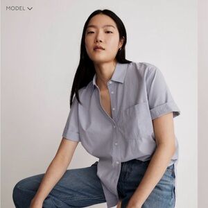 Madewell Signature Poplin Short-Sleeve
Button-Down Shirt